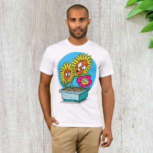 Angry Flowers Mens T-Shirt