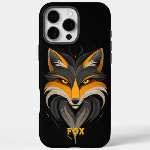 Angry Fox Black iPhone 16 Pro Max Case