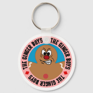 Angry Gingerbread Man Cookie Key Ring