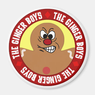 Angry Gingerbread Man Cookie Magnet
