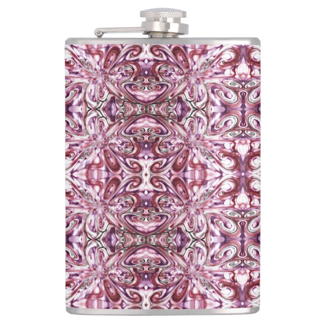 Angry Girl Hip Flask (Front)