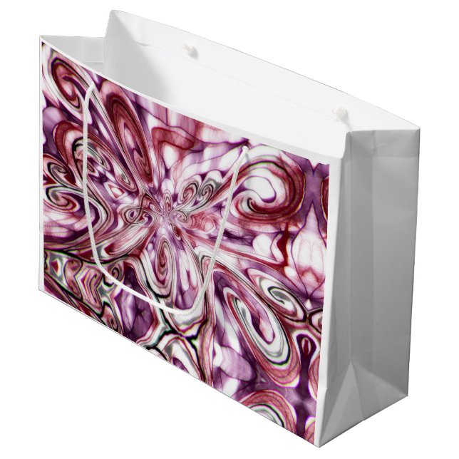 Angry Girl Large Gift Bag (Front Angled)
