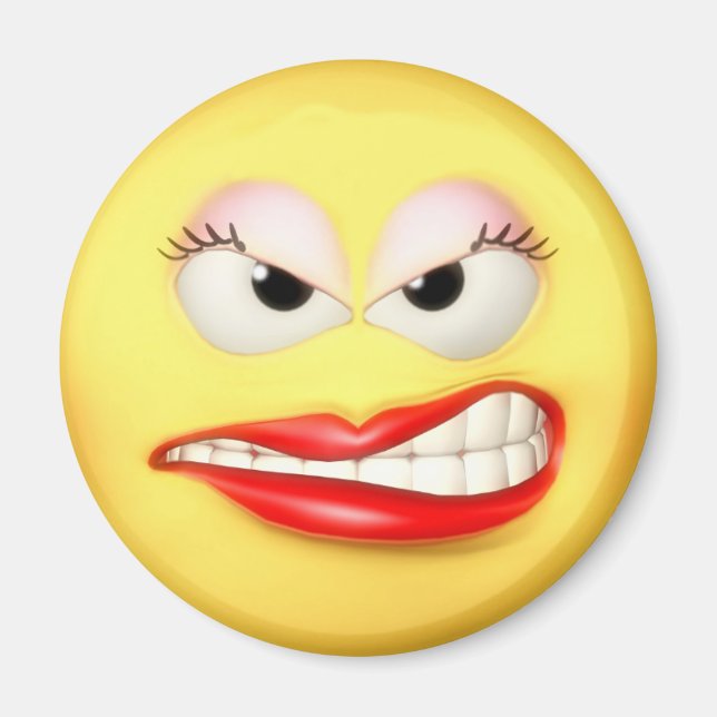 Angry Girl Magnet (Front)