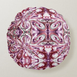 Angry Girl Round Cushion