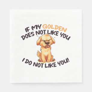 Angry Golden - Unique Design Napkin