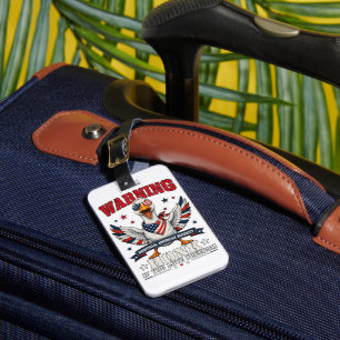 Angry Goose 4th of July Luggage Tag