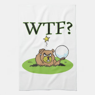 Angry Gopher Tea Towel