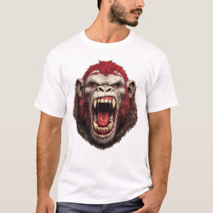 Angry Gorilla T-Shirt – Powerful Animal Design