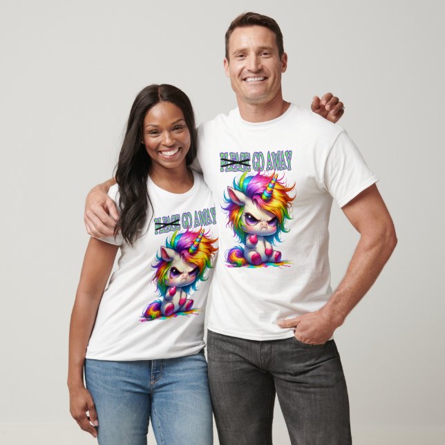 Angry grumpy unicorn T-Shirt (Unisex)