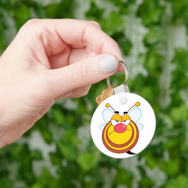 Angry Honey Bee Keychain (Creator Uploaded)