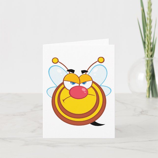 Angry Honey Bee Note Cards (Creator Uploaded)