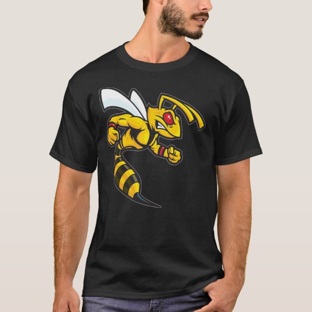 Angry Hornet With Red Eyes T-Shirt (Front)