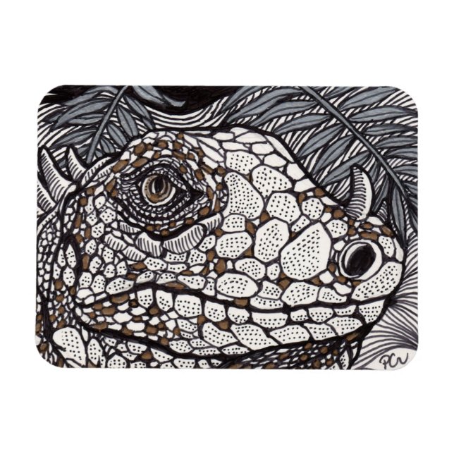 Angry Iguana Magnet (Horizontal)