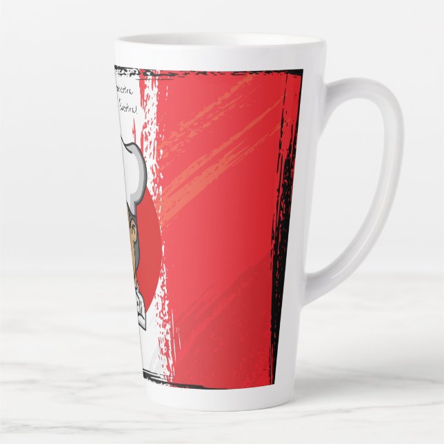 Angry Italian Chef  tall coffee mug (Right)