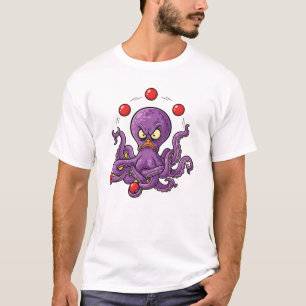 Angry Juggling Octopus T-Shirt