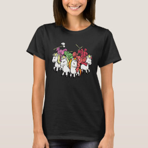 Angry Koalas Riding Unicorns Meme Mythical Creatur T-Shirt
