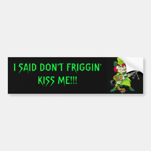 Angry Leprechaun Bumper Sticker
