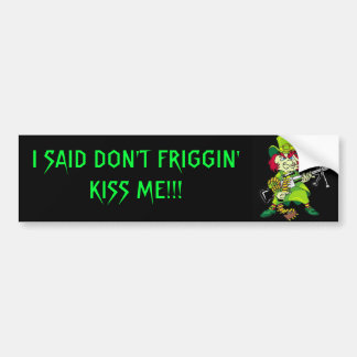 Angry Leprechaun Bumper Sticker
