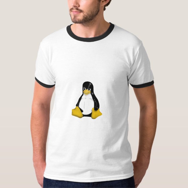 ANGRY LINUX TUX PENGUIN T-Shirt (Front)
