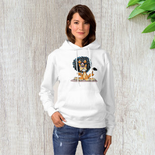 Angry Lion Womens Hoodie