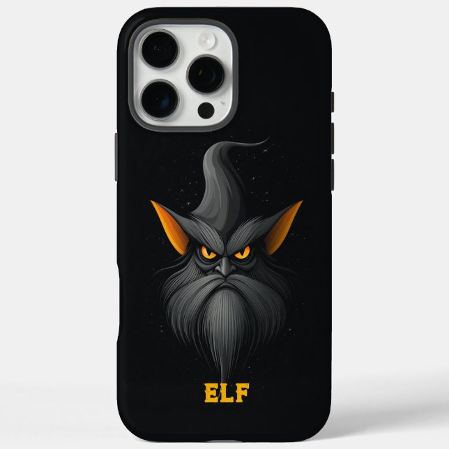Angry Magical Elf Black Case-Mate iPhone Case (Back)