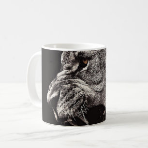 Angry Male Lion Coffee Mug