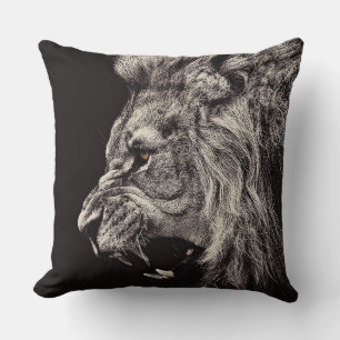 Angry Male Lion Cushion