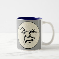 Angry Man in the Moon Face