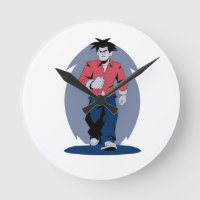 Angry man walking