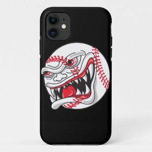angry mean baseball graphic iPhone 11 case