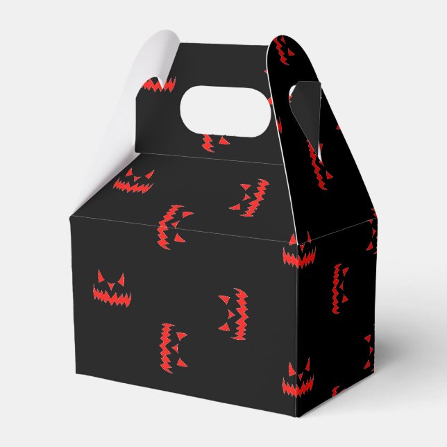 Angry monster on black favour box (Front Side)