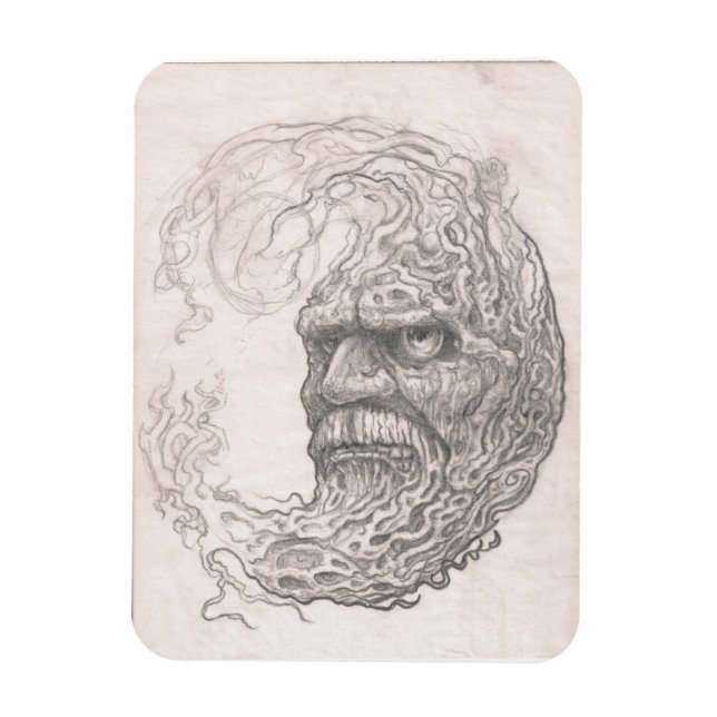 Angry Moon Premium Magnet (Vertical)