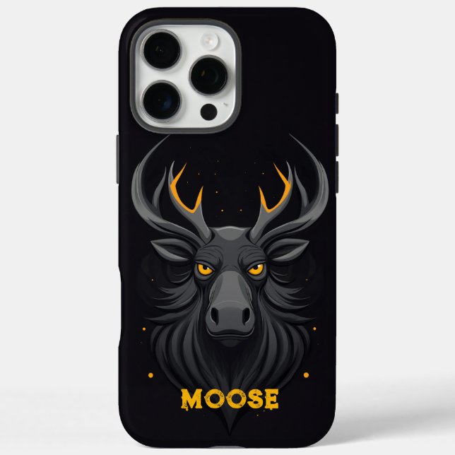 Angry Moose Black Case-Mate iPhone Case (Back)