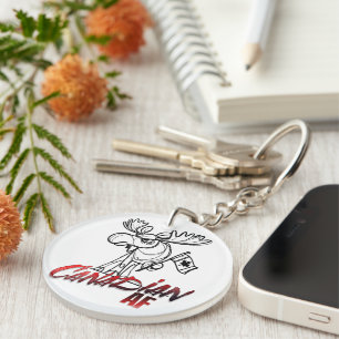 Angry Moose Canadian AF Key Ring