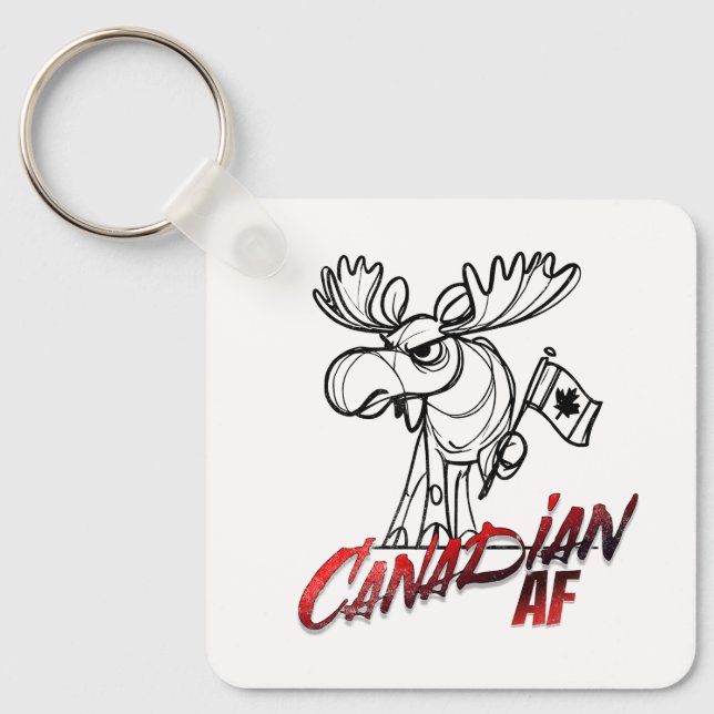 Angry Moose Canadian AF Key Ring (Front)