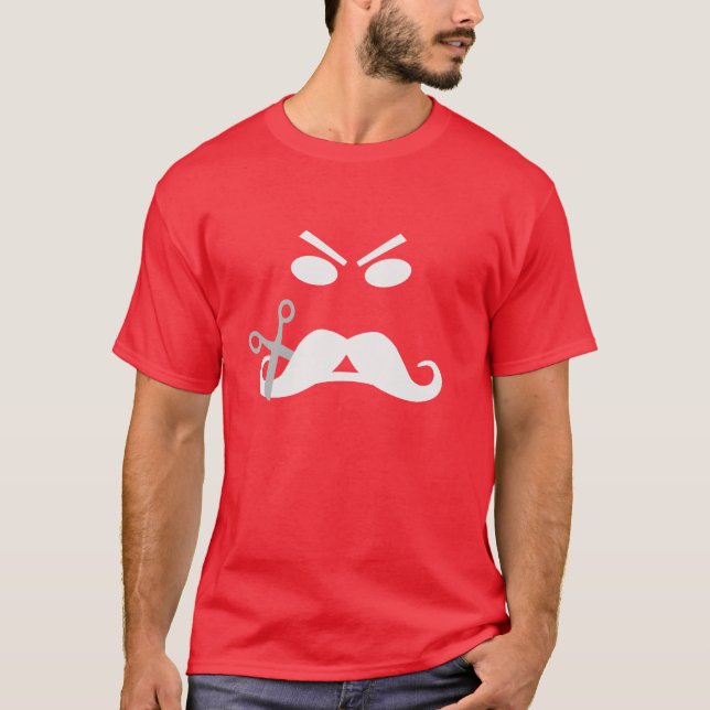 Angry Moustache shirt - choose style (Front)