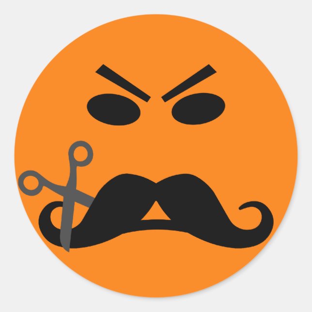 Angry Moustache stickers (Front)