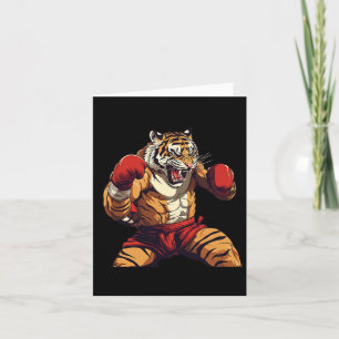 Angry Muay Thai And Thai Boxing Tiger Card