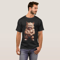 Angry muscular cat cute funny angry cat