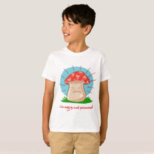 angry mushroom funny cartoon T-Shirt