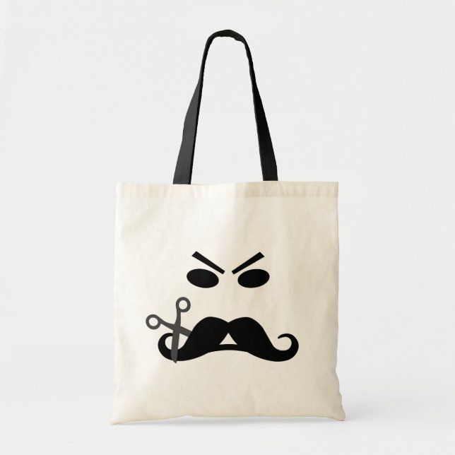 Angry Mustache bag - choose style & color (Front)