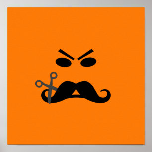 Angry Mustache custom poster