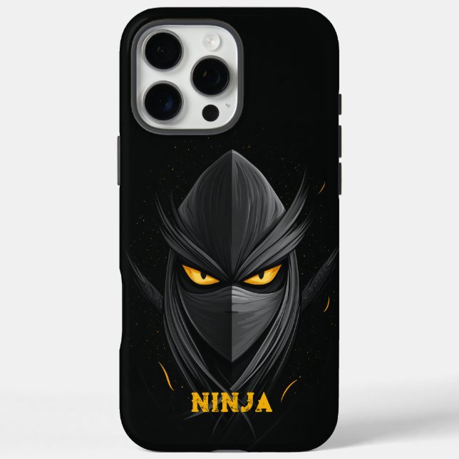 Angry Ninja Black Case-Mate iPhone Case (Back)