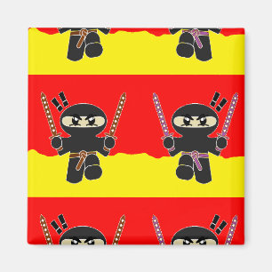 Angry ninjas magnet
