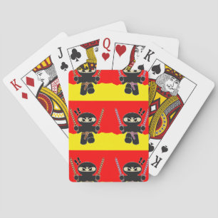 Angry ninjas playing cards