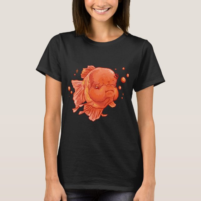 Angry Orange Oranda Fish T-Shirt (Front)