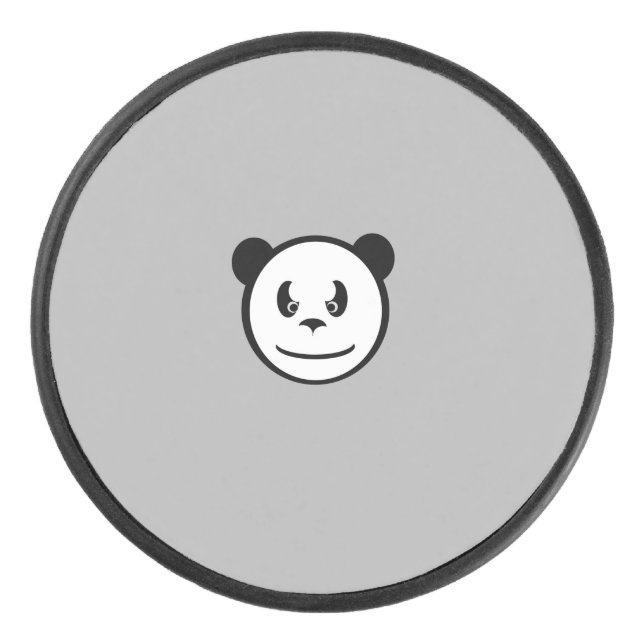 Angry Panda Hockey Puck (Front)