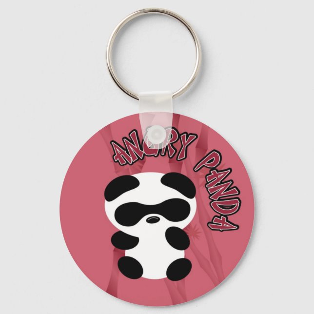 Angry Panda Key Ring (Front)