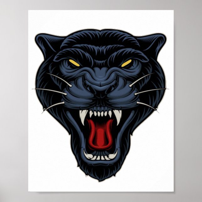 Angry Panther Poster (Front)