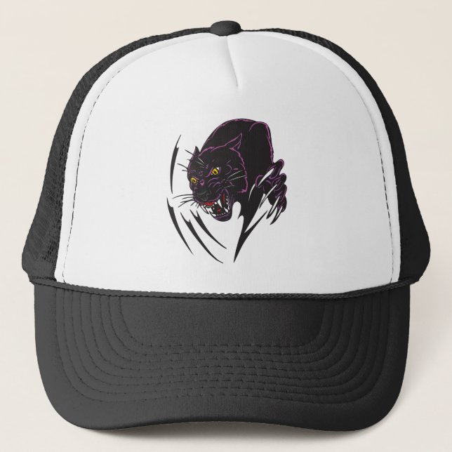 Angry Panther Trucker Hat (Front)